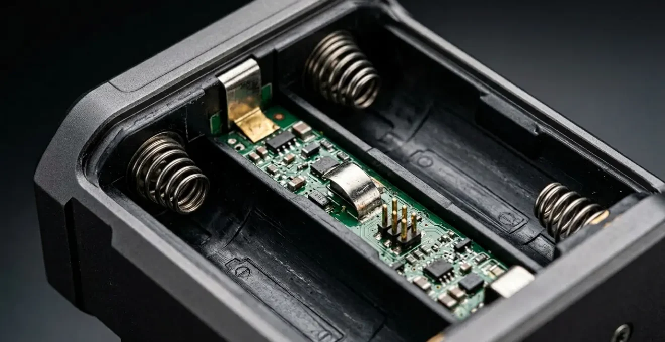 Box mod cigarette électronique avec deux accus 18650 montrant l'autonomie batterie