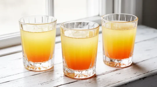 Verres de cocktails d'agrumes avec effet givré et feuilles de menthe fraîche