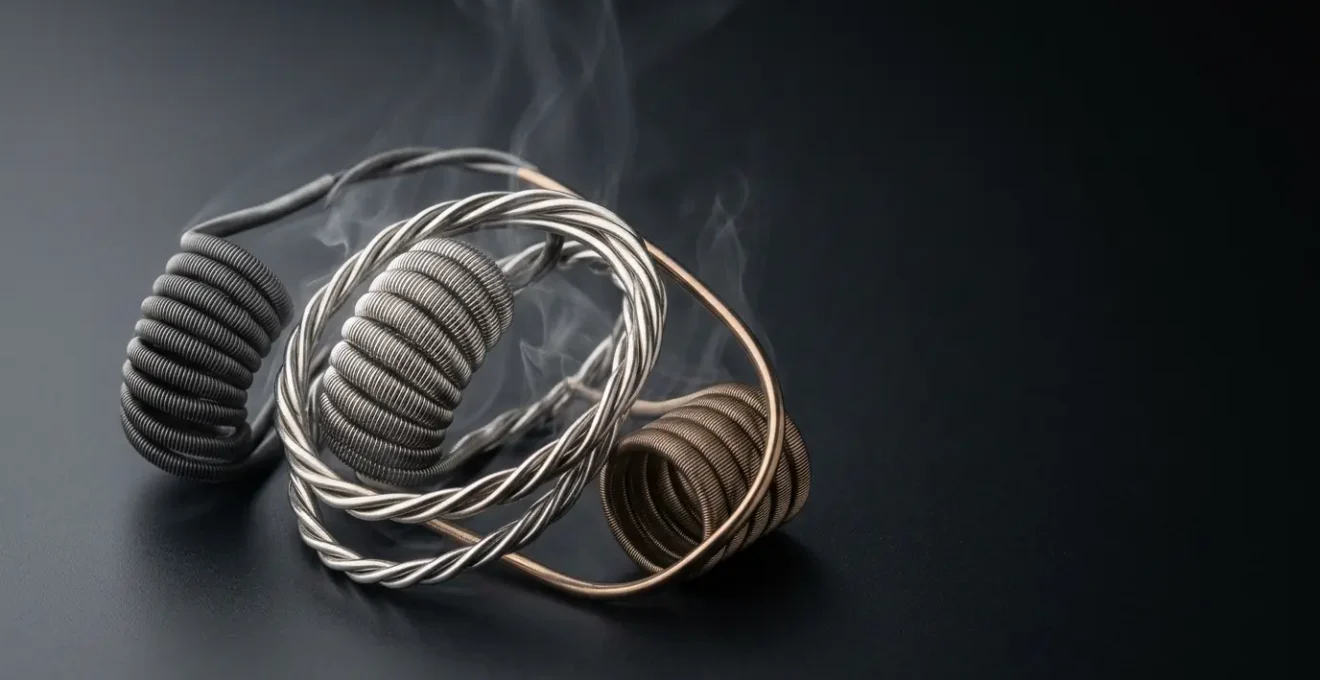 Comparaison visuelle des trois types de fils résistifs pour une chauffe rapide