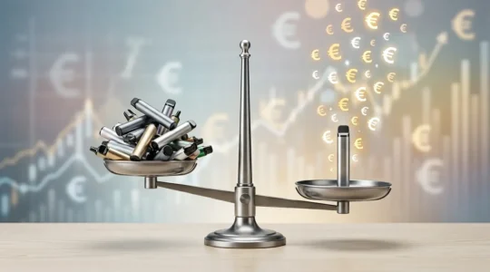 Comparaison visuelle entre une Puff jetable et un Pod rechargeable avec symboles d'économie