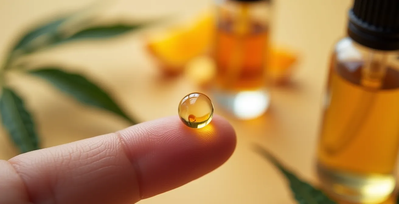 Test de la goutte pour différencier terpènes naturels et synthétiques