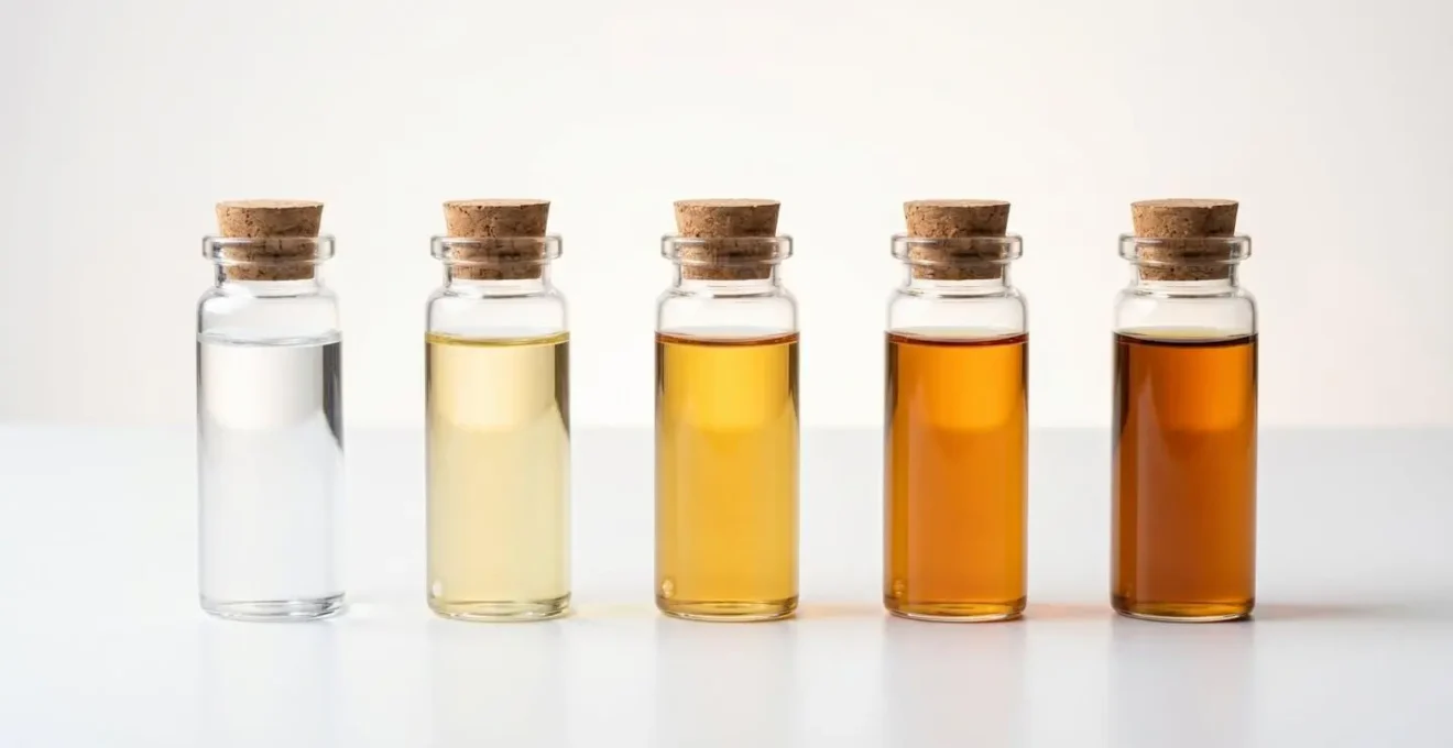 Évolution de la couleur des e-liquides durant la maturation selon les familles d'arômes