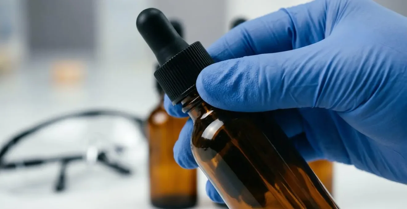 Manipulation sécurisée de boosters nicotine avec équipement de protection