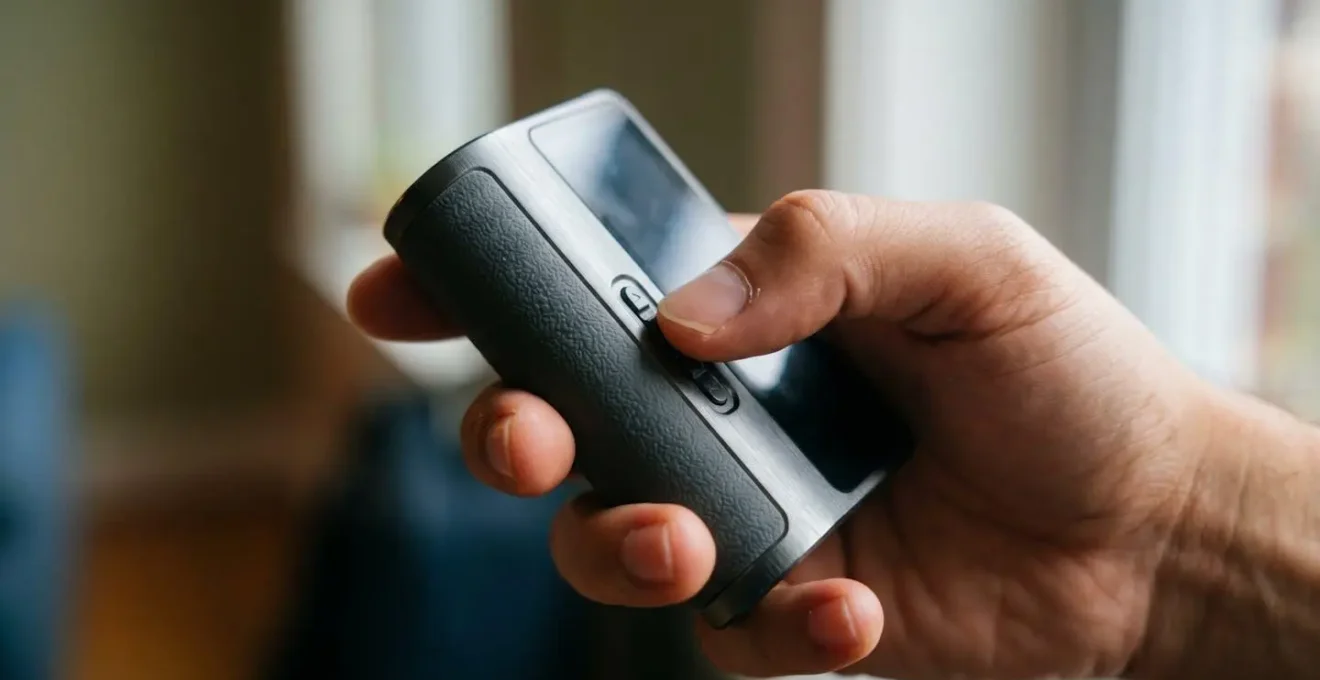 Main ajustant les paramètres de courbe sur une box mod électronique