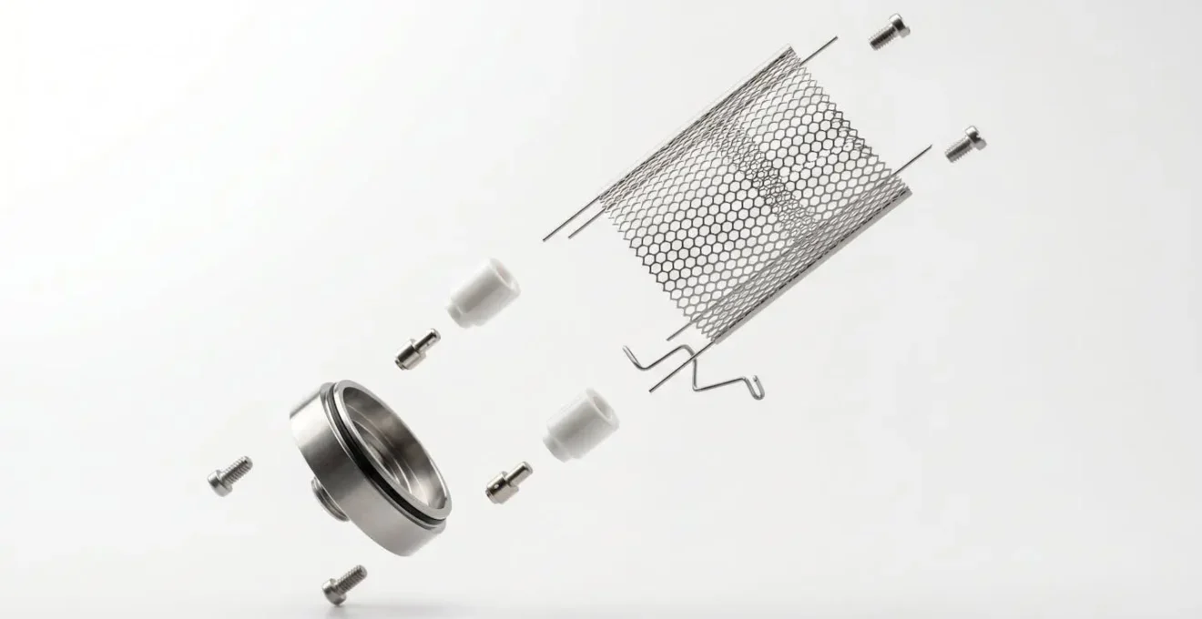 Vue détaillée d'une résistance mesh en action