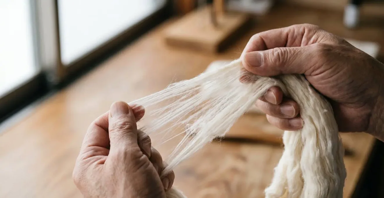 Démonstration de la technique d'aération du coton avec fibres alignées directionnellement